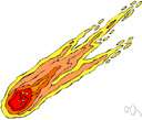 shooting star - a streak of light in the sky at night that results when a meteoroid hits the earth's atmosphere and air friction causes the meteoroid to melt or vaporize or explode