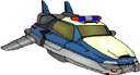 spaceship - a spacecraft designed to carry a crew into interstellar space (especially in science fiction)