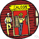 batwing - one of a pair of swinging doors (as at the entrance to a western saloon)
