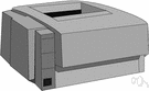laser printer - electrostatic printer that focuses a laser beam to form images that are transferred to paper electrostatically