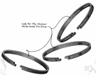 piston ring - seal consisting of a split metal ring that seals the gap between a piston and the cylinder wall