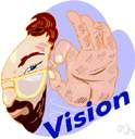 visual sense - the ability to see