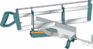 metal saw - saw used with one hand for cutting metal