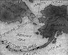 Aleutian Islands - an archipelago in the North Pacific extending southwest from Alaska