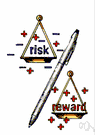 plunger - someone who risks losses for the possibility of considerable gains