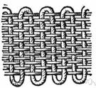 taffeta weave - a basic style of weave in which the weft and warp threads intertwine alternately to produce a checkerboard effect
