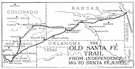 Santa Fe Trail - a trail that extends from Missouri to New Mexico