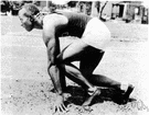 Owens - United States athlete and Black American whose success in the 1936 Olympic Games in Berlin outraged Hitler (1913-1980)