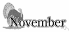 Nov - the month following October and preceding December