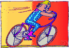 trouser clip - a clip worn around a cyclist's ankles that keeps trousers from becoming caught in the bicycle chain