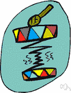 vibraharp - a percussion instrument similar to a xylophone but having metal bars and rotating disks in the resonators that produce a vibrato sound