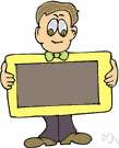 display panel - a vertical surface on which information can be displayed to public view