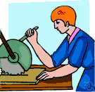 tile cutter - a cutter (tool for cutting) for floor tiles