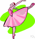 ballerina - a female ballet dancer
