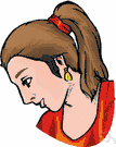 brunet - a person with dark (brown) hair