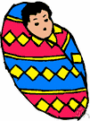 baby - a very young child (birth to 1 year) who has not yet begun to walk or talk