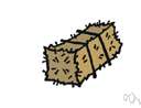 Hay bale - a bale of hay