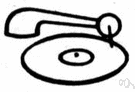 disc - sound recording consisting of a disk with a continuous groove