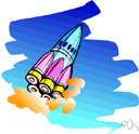 projectile - any vehicle self-propelled by a rocket engine