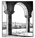 round arch - an arch formed in a continuous curve