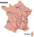 Mayenne - a department of northwestern France in the Pays de la Loire region