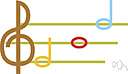 mi - the syllable naming the third (mediant) note of any major scale in solmization