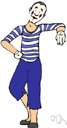 Marcel Marceau - French mime famous for his sad-faced clown (born in 1923)