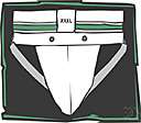 athletic supporter - a support for the genitals worn by men engaging in strenuous exercise