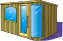 steam bath - a room that can be filled with steam in which people bathe