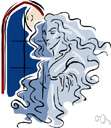 phantasma - a ghostly appearing figure