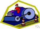 blacktopping - a black bituminous material used for paving roads or other areas