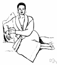 dressing gown - a robe worn before dressing or while lounging