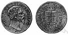 Italian lira - formerly the basic unit of money in Italy