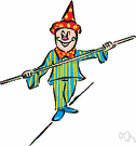 funambulist - an acrobat who performs on a tightrope or slack rope