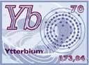 atomic number 70 - a soft silvery metallic element