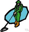 mine detector - detector consisting of an electromagnetic device