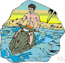traveling wave - a wave in which the medium moves in the direction of propagation of the wave