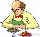 male-patterned baldness - loss of hair on the crown of the head
