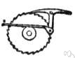 pawl - a hinged catch that fits into a notch of a ratchet to move a wheel forward or prevent it from moving backward