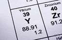 atomic number 39 - a silvery metallic element that is common in rare-earth minerals