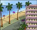 Palm Beach - a resort town in southeast Florida on an island on the Atlantic coast