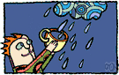 precipitation - the quantity of water falling to earth at a specific place within a specified period of time