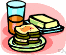 breakfast time - the customary or habitual hour for eating breakfast