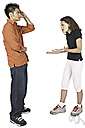 argumentatively - in a disputatious manner
