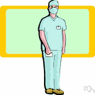 surgical gown - protective garment worn by surgeons during operations