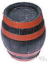 barrel-shaped - having the general shape of a barrel