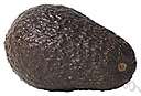 avocado - a pear-shaped tropical fruit with green or blackish skin and rich yellowish pulp enclosing a single large seed