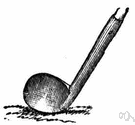 nine iron - an iron with considerable loft
