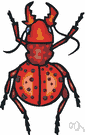 tiger beetle - active usually bright-colored beetle that preys on other insects