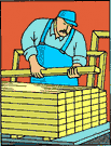lumberyard - a workplace where lumber is stocked for sale